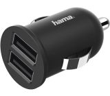 Hama® KFZ Ladegerät Auto Ladeadapter 12W 2 Fach USB Charger Netzteil
