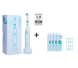 Happybrush Elektrische rotierende Akku Zahnbürste + 8x Gratis Ersatzbürsten 