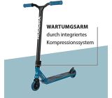 HUDORA Stunt Scooter XQ-12 Roller Blau mit Hudora Skater Rampe 5-tlg SET
