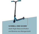 HUDORA Stunt Scooter XQ-12 Roller Blau mit Hudora Skater Rampe 5-tlg SET