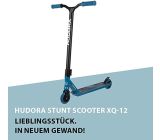 HUDORA Stunt Scooter XQ-12 Roller Blau mit Hudora Skater Rampe 5-tlg SET