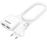 Hama USB Netzteil mit Kabel USB Verlängerungskabel 2-Fach 