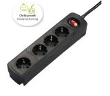 Hama® Steckdosenleiste 4-fach mit Schalter Mehrfachsteckdose 1.5m
