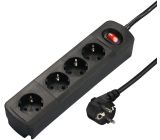 Hama® Steckdosenleiste 4-fach mit Schalter Mehrfachsteckdose 1.5m