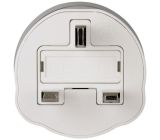 Hama Reisestecker DE auf UK Reiseadapter Steckdosenadapter UK 
