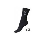 Hummel® Socken Sportsocken Strümpfe 3er Pack Schwarz 