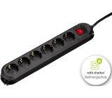 Hama 6 fach Steckdosenleiste mit Schalter Mehrfachsteckdose 2 m