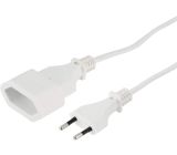 Hama 5m Verlängerungkabel Netzkabel Stromkabel Weiß