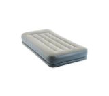 Intex Luftbett + Pumpe integriert Reisebett Gästebett Luftmatratze Grau