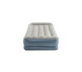 Intex Luftbett + Pumpe integriert Reisebett Gästebett Luftmatratze Grau