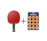 JOOLA Match Lite Tischtennisschläger mit 12er Tischtennisbälle