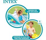 Intex Pool Kinder Planschbecken Aufblasbar Kinderpool mit Rutsche Wasserfontäne 