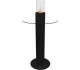 Tischfeuer Tischkamin Feuertisch 120cm Gartenkamin Bio-Ethanol Schwarz [B-WARE]