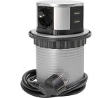 Kopp 6-Fach mit 3X Steckdose + 2X USB-Port  Steckdosenleiste mit USB