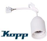 Kopp Renovier-Fassung E27 Baufassung Lampenfassung  60W Weiß 
