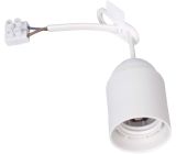 Kopp Renovier-Fassung E27 Baufassung Lampenfassung  60W Weiß 