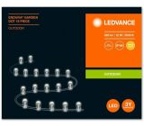 LEDVANCE LED Gartenleuchte Lichterkette mit 18 LED Dots 12W Warmweiß