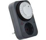 Brennenstuhl Zeitschaltuhr MZ 20, mechanische Timer-Steckdose Grau 