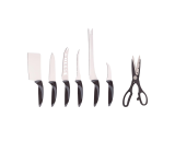 Premium Messer-Set 7-teilig Ideal für Grill Saison Edelstahl / Keramik