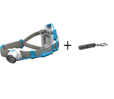 Ledlenser NEO10R LED Stirnlampe (Lauflampe) Blau + Gratis K1 Mini Taschenlampe