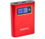NINETEC PowerDrive 2in1 64GB USB Flash + 13.400mAh Power Bank Akku Ladegerät Rot 