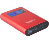 NINETEC PowerDrive 2in1 64GB USB Flash + 13.400mAh Power Bank Akku Ladegerät Rot 