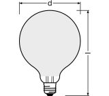  OSRAM E27 LED Leuchte Star GLOBE95 100W Lampe Kaltweiß