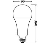 OSRAM LED Star Classic E27 Sockel 200W Glühbirne Warmweiß 