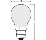 Osram LED Filament E27 Lampe 100W Birne Kaltweiss Leuchtmittel [2ER]