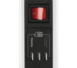 Hama 5-Fach Steckdosenleiste mit 3x USB Anschluss und Schalter Steckerleiste 1,5 m 