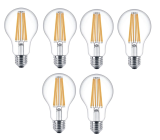 Philips Attralux LED E27 Warmweiß 100W Glühbirne Birne Lampe 6er-Pack  