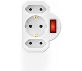 Hama 3-fach Steckdosenadapter mit Schalter Mehrfachsteckdose 