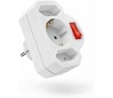 Hama 3-fach Steckdosenadapter mit Schalter Mehrfachsteckdose 