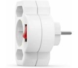 Hama 3-fach Steckdosenadapter mit Schalter Mehrfachsteckdose 