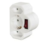 Hama 3-fach Steckdosenadapter mit Schalter Mehrfachsteckdose 