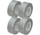 4 Rollen Profi Gewebeband 50 m x 48 mm 'Ultra Strong' Silber 