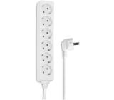 Hama 6-Fach Steckdosenleiste Mehrfachsteckdose 3500W 45° Gedreht 1,4m Weiß