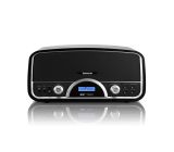 Lenco DR-05 BT Retro DAB+ Radio mit Bluetooth und USB Lader schwarz 