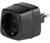 Vivanco Reisestecker DE auf Italien Schuko Adapter Reiseadapter EU to IT
