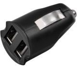 Hama KFZ Auto Ladegerät mit 2x USB Anschluss Zigarettenanzünder Schwarz
