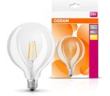 Osram E27 LED Lampe Globe125 Classic Ballform 60W Filament Warmweiß