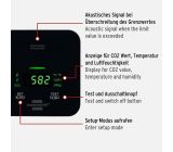 Brennenstuhl CO2 Messgerät CO2 Melder Warnmelder Alarm 