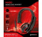 Gioteck XH50 Universell Mono Chat Wired Headset Kabelgebunden Kopfhörer Schwarz