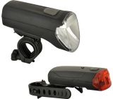 Fischer Fahrrad Beleuchtungs Set 70/30/15 Lux Front- und Rückleuchte IP44