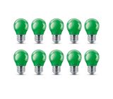 Philips E27 LED grün Partybeleuchtung Leuchtmittel 25W Garten Licht [10er]