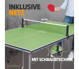JOOLA TISCHTENNISPLATTE MIT NETZ & ITTF MATCH TISCHTENNISSCHLÄGER & 12ER TISCHTENNISBÄLLE