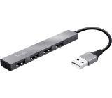 Trust Halyx Mini USB 2.0 Hub 4 Ports Plug and Play USB Datenhub [2er]