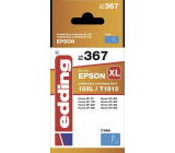 Edding EDD-367 Druckerpatrone Multipack Kompatibel für Epson 18XL T1812 Cyan