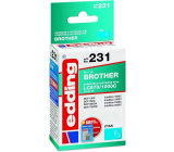 Edding edd-231 Druckerpatrone Brother LC970C/LC1000C cyan 20 ML Einzelpatrone