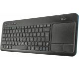 Trust VEZA Kabellose Tastatur mit Touchpad Wireless Multimedia Keyboard